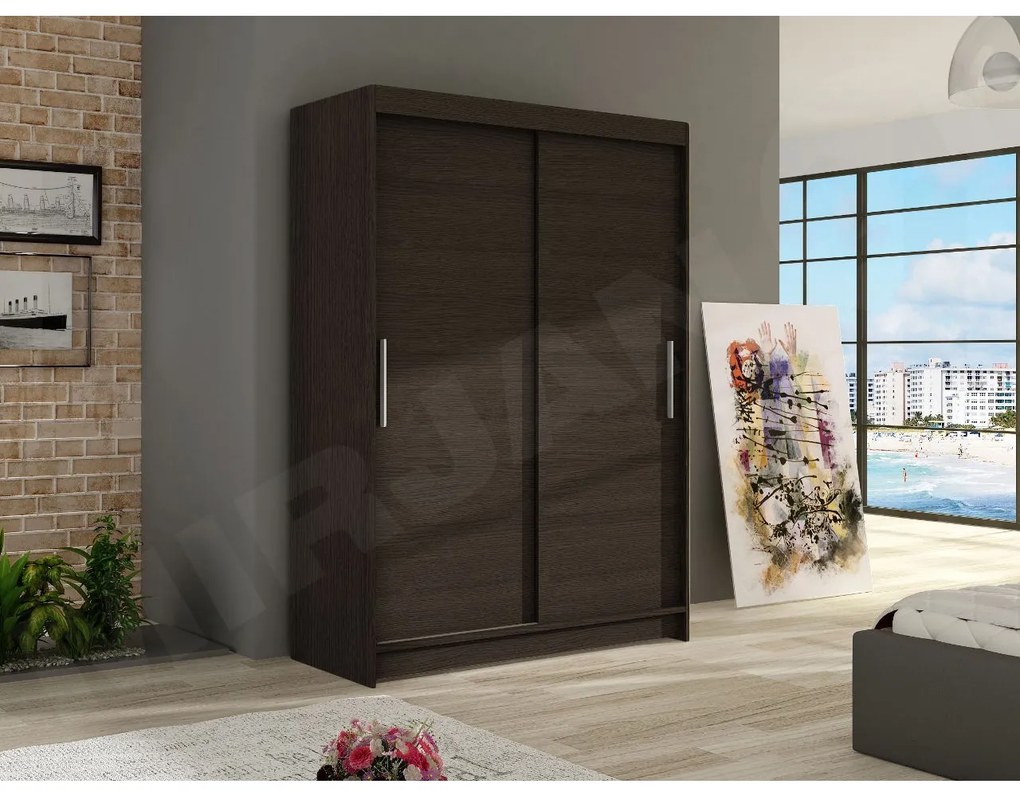 Skriňa Miami I, Farby: sonoma, Osvetlenie: osvetlenie LED RGB - farebné
