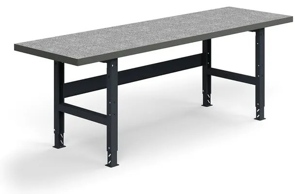 Dielenský stôl TRUST, 2500x760mm, 600 kg, vinylový povrch