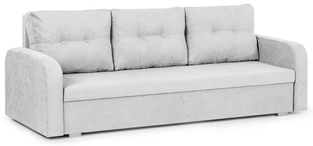 Trojmiestna pohovka s funkciou spania POLA Světle šedá