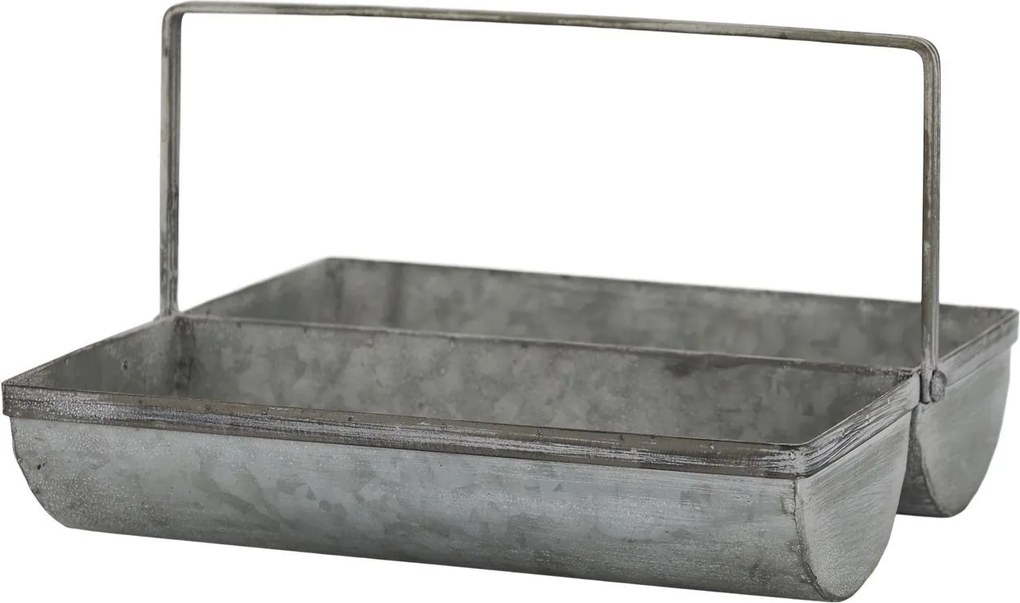 2ks plechový antik podnos Old French - 34*17*8 cm
