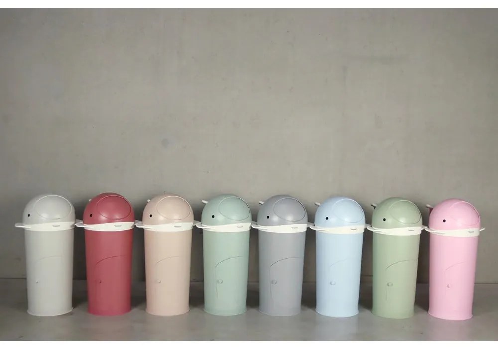 Zelený plastový odpadkový kôš na plienky 25 l Whale – Kindsgut