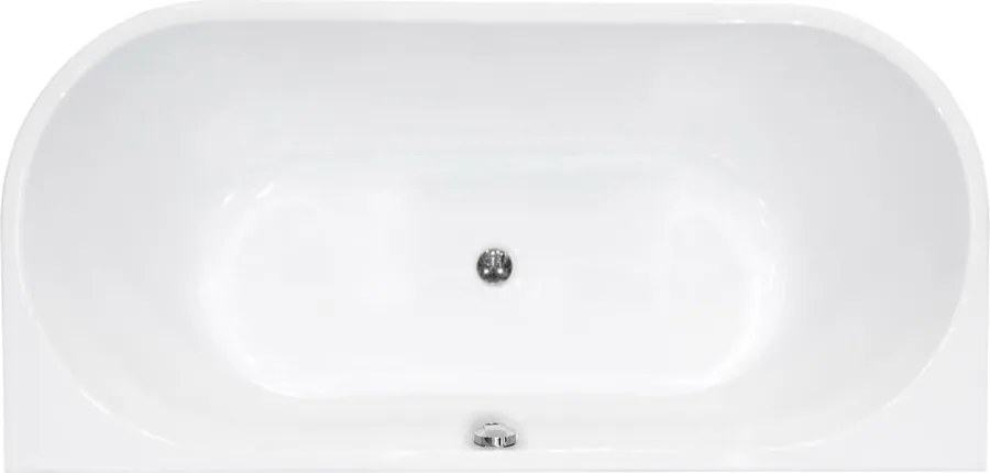 Besco Akrylátová voľne stojaca vaňa Vica NEW BW Matt CC/NP 150x80 (160x80, 170x80), napúšťanie cez prepad BESCO-Typ výpuste: McAlpine Click-Clack s n…