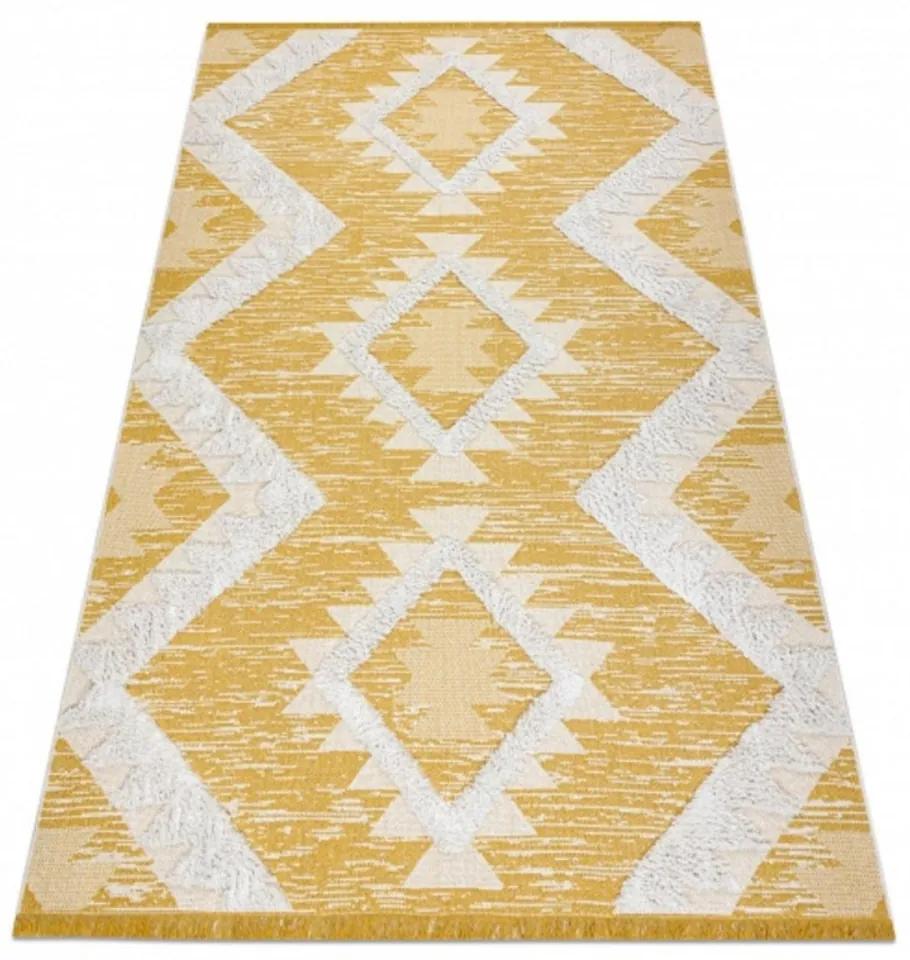 Kusový koberec Romba žltý 78x150cm