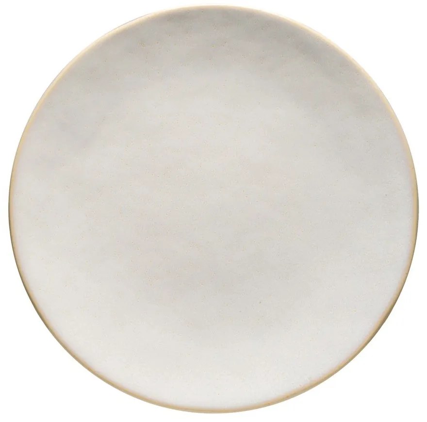 Biely kameninový podnos Costa Nova Roda, ⌀ 25 cm