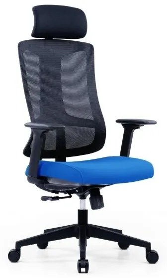 Kancelárska ergonomická stolička SLIDE — látka, sieť, viac farieb Červená