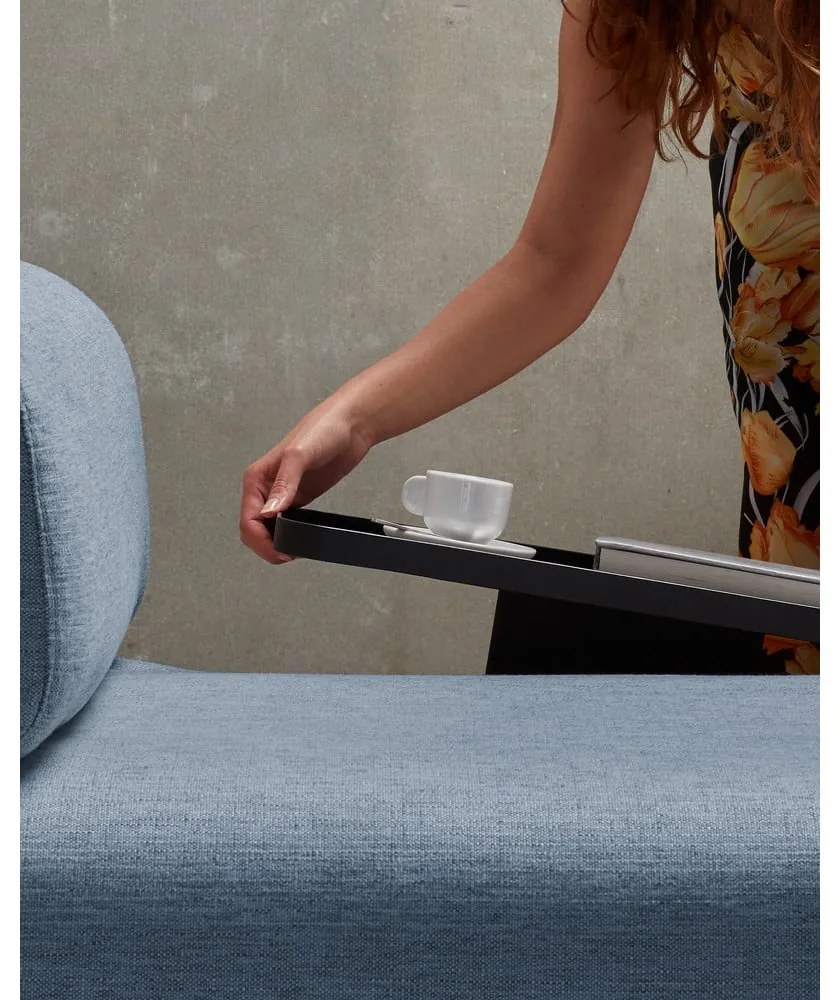 Modrá pohovka s odkladacím priestorom Kave Home Compo