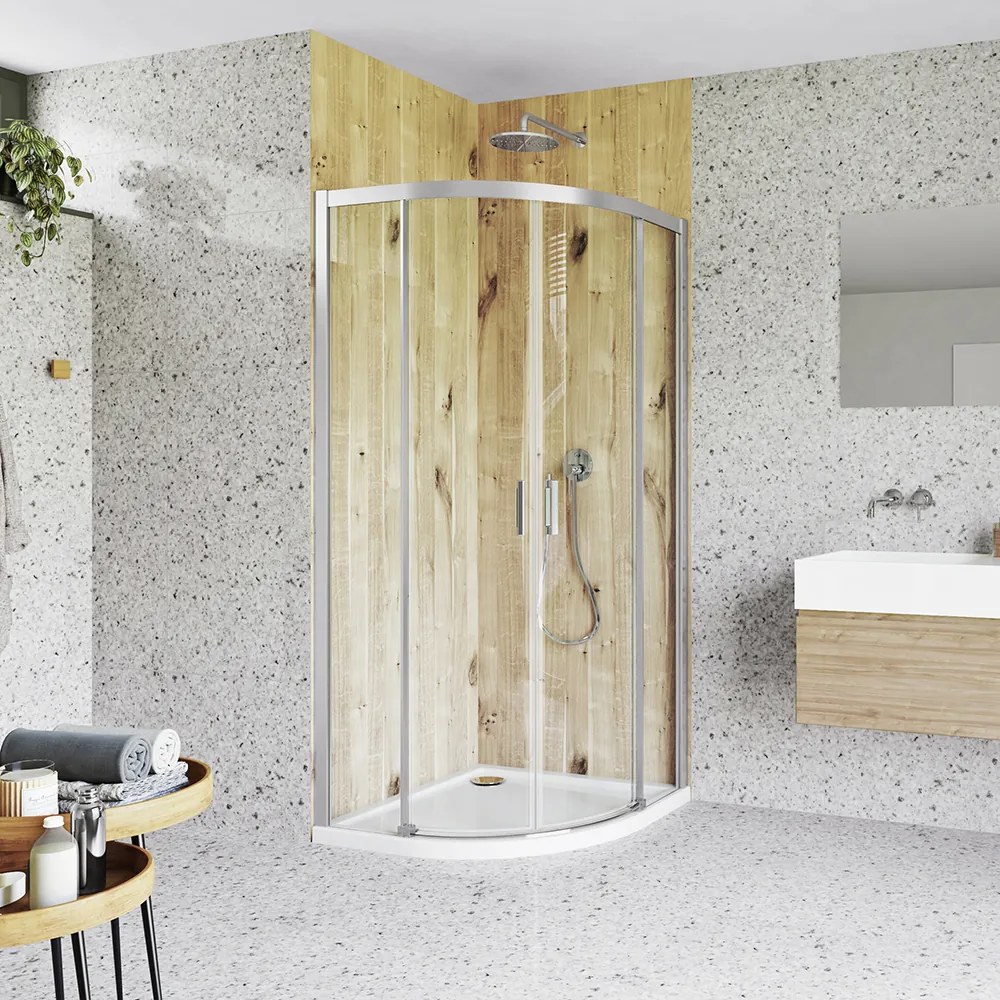 Roth Štvrťkruhový sprchový kút CI R55 - bez vaničky ROTH-Variant: rozmery: 100x100 cm - (CI R55/1000 - CI R55 100200 NPE), ROTH-Profily: profily: čie…