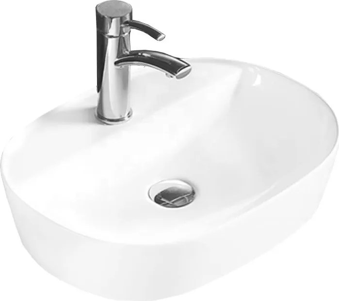 Mexen Iris umývadlo na dosku 50 x 38 cm, biele - 21995000