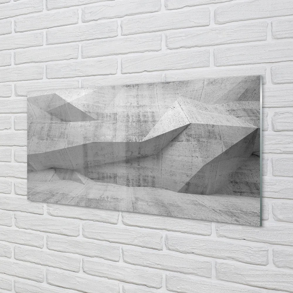 Sklenený obklad do kuchyne Kameň abstrakcie betón 120x60 cm