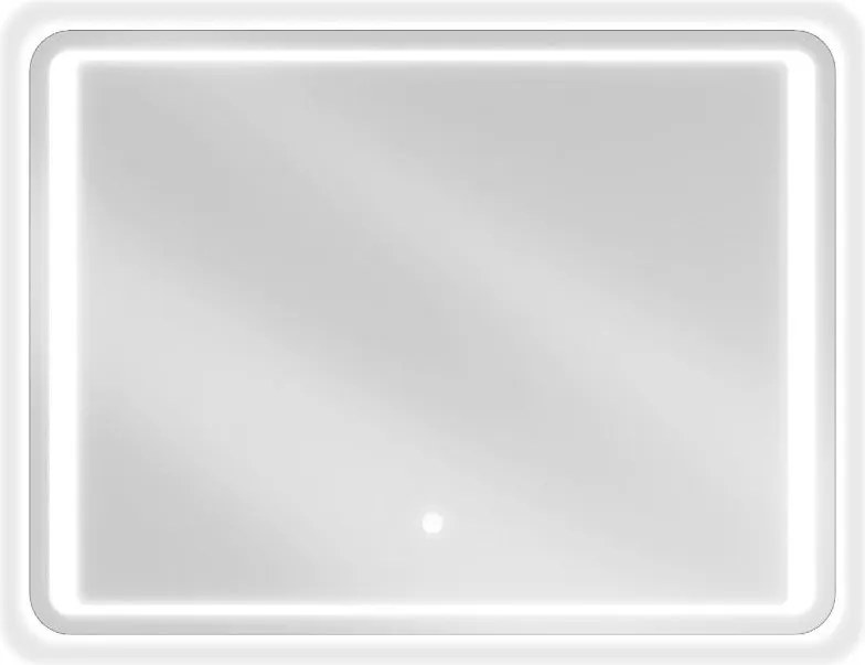 Mexen Zusa kúpeľňové zrkadlo s podsvietením 80 x 60 cm, LED 6000K, ochrana proti zahmleniu - 9808-080-060-611-00