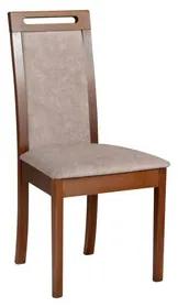 Jedálenská stolička ROMA 6 Biela Tkanina 28B