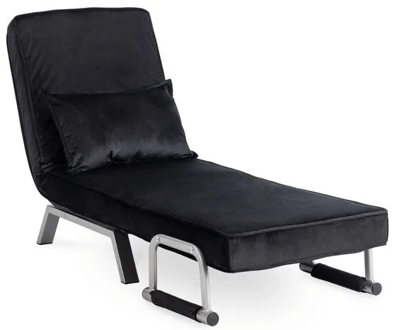 Kreslo pohovka rozkladacia PRATO čierna - vintino.sk