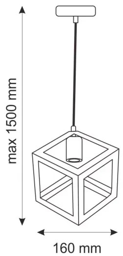 Závesné svietidlo SWEDEN 1xE27/20W/230V