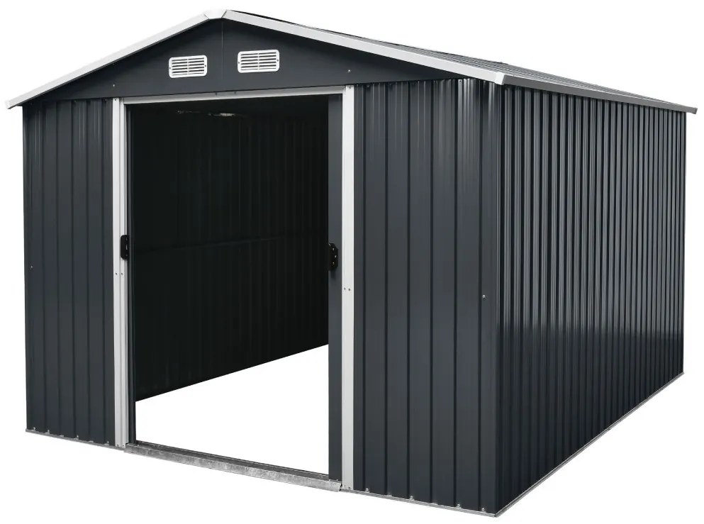 Záhradný domček BestBerg ZDB-9A / 9 m² / 279 x 324 x 211 cm / šedá