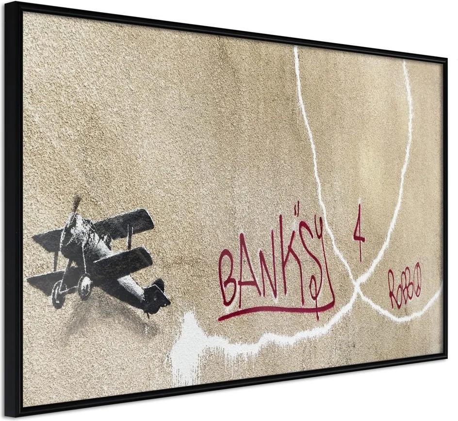 Plagát lietadla - Banksy: Love Plane