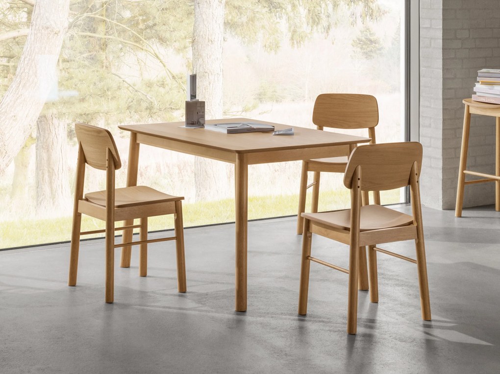 ZARION Dub Prírodný – KUCHYNSKÝ STÔL 120 cm Z DREVA S DYHOU
