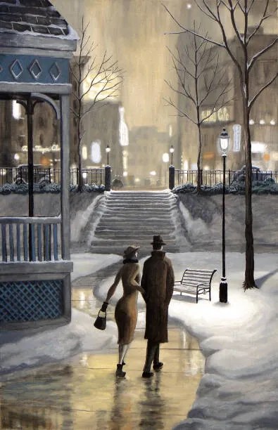 Ilustrácia Shortcut Through the Park, Dave Rheaume Artist