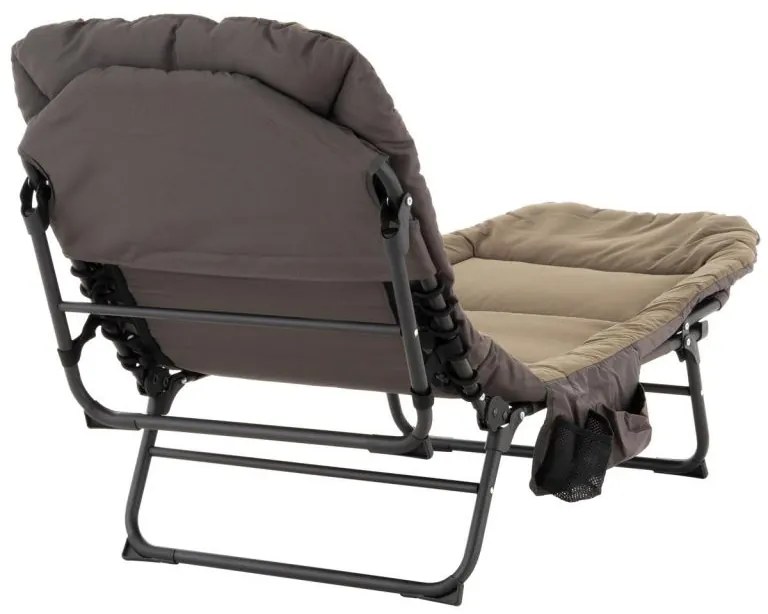 Kempingové ležadlo s vankúšom, 175 x 65 cm, khaki