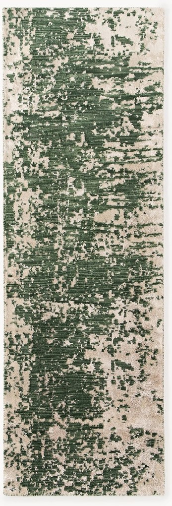 Ručne tkaný vlnený behúň s abstraktným vzorom Cynthia