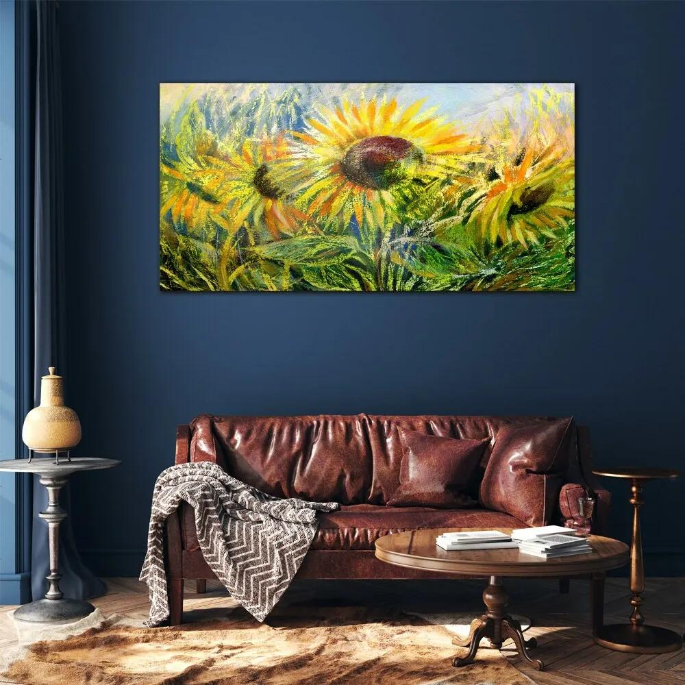 Skleneny obraz Kvety kvety slnečnica