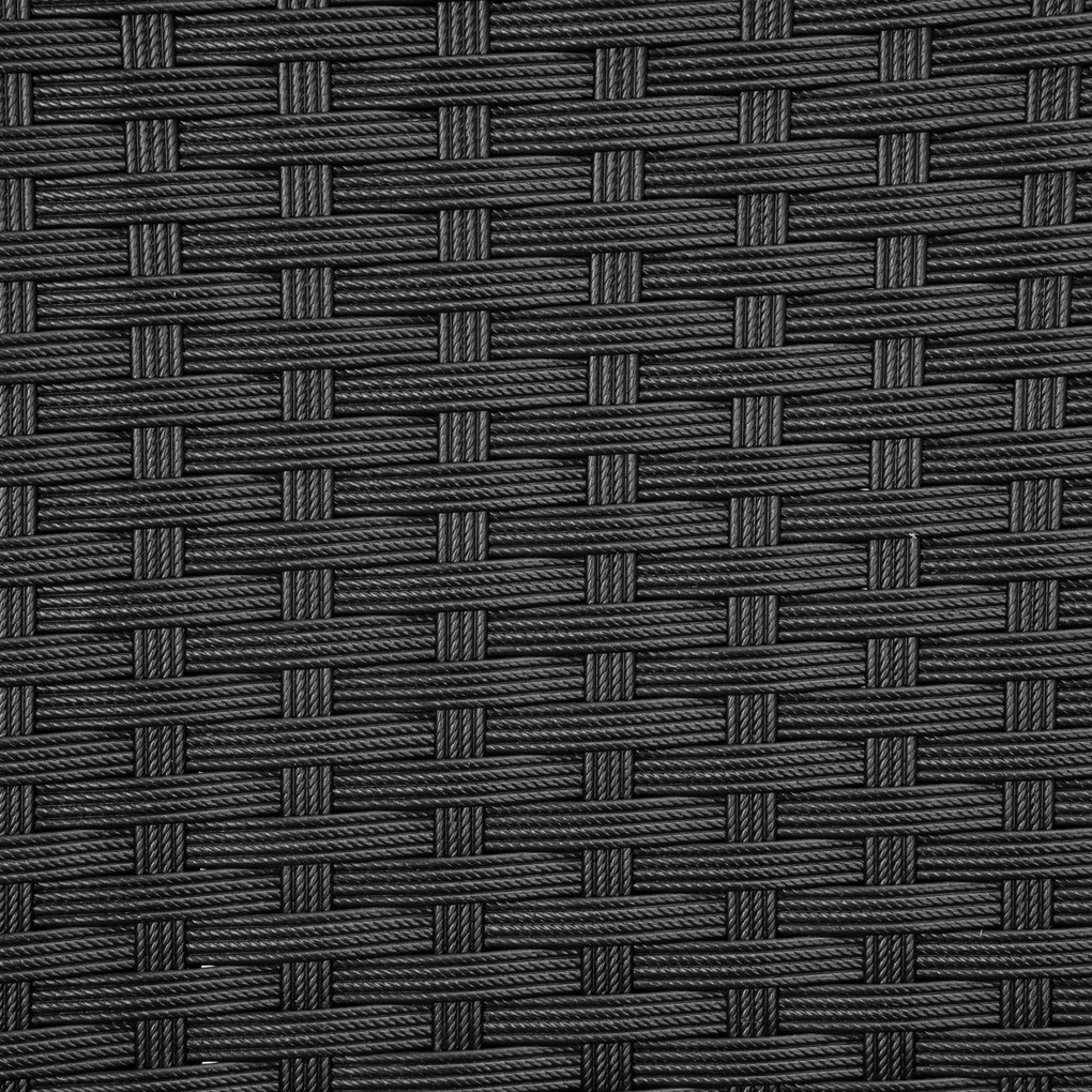 Sada zahradního nábytku MAGNOLIA černá/šedá