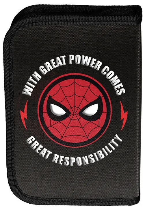 3-dielny školský set Spider-Man - batoh na kolieskach + peračník + taška na prezúvky