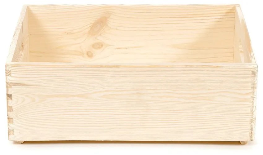 Úložný box z borovicového dreva Compactor Custom, 40 × 30 × 14 cm