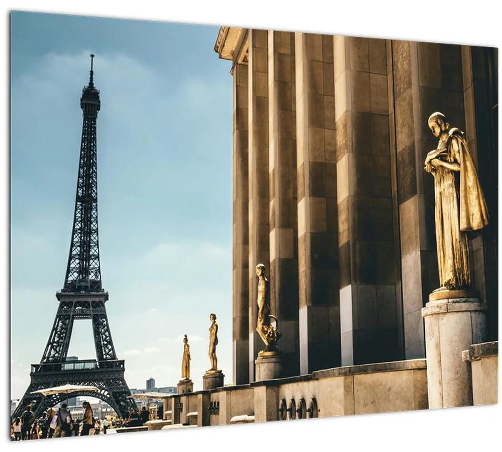 Sklenený obraz z Trocaderského námestia, Paríž (70x50 cm)