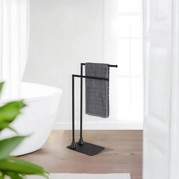 WENKO 23711100 - Stojan na uteráky HELLA 41 x 79 cm čierny