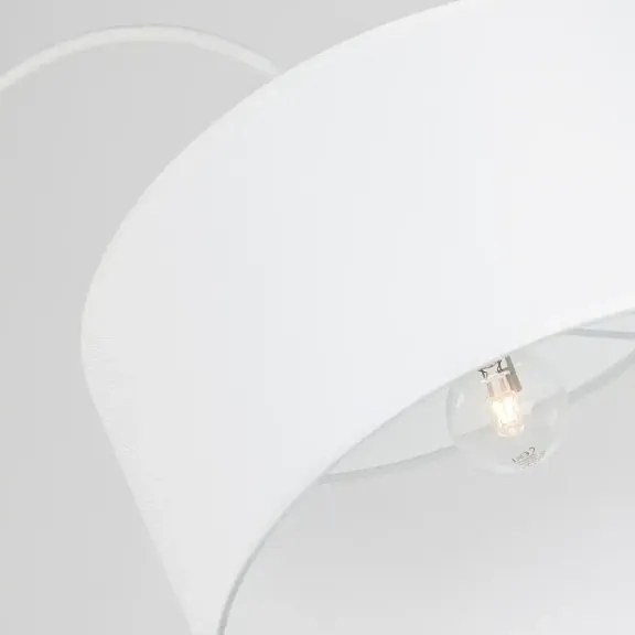 Retro stojaca lampa Sama 90 biele