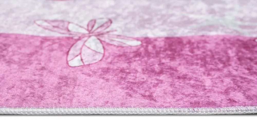 Dievčenský koberec s motívom zámku pre princezné Šírka: 80 cm | Dĺžka: 150 cm