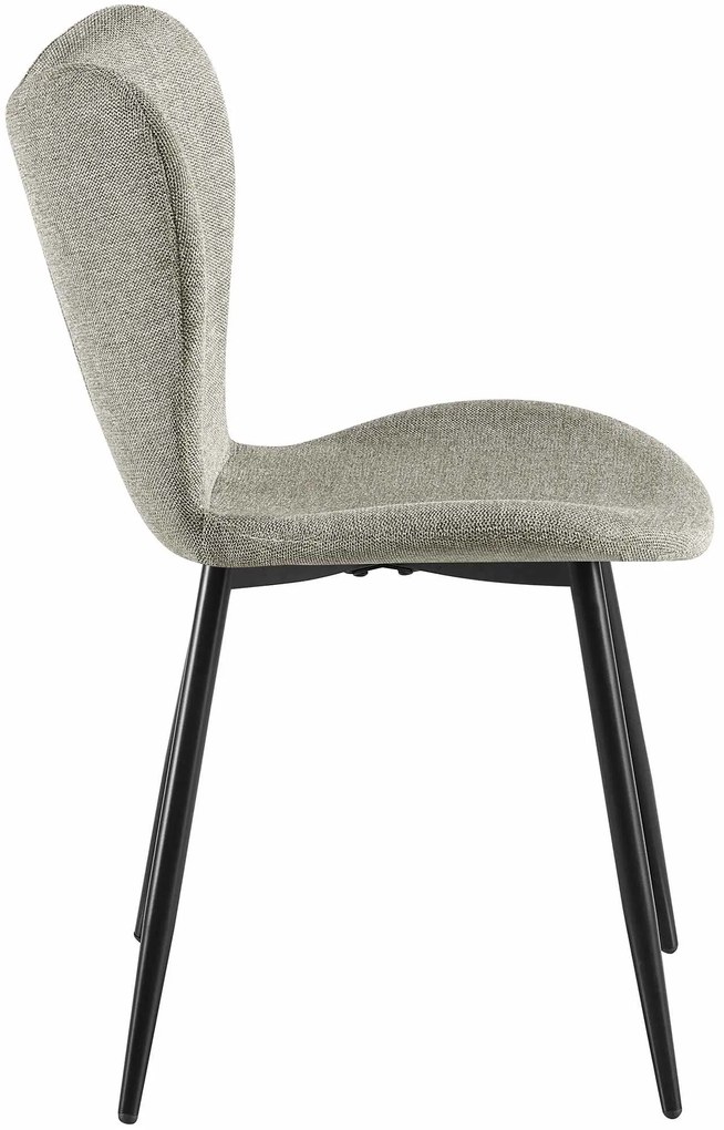 Jedálenská stolička Maika látka - sivá