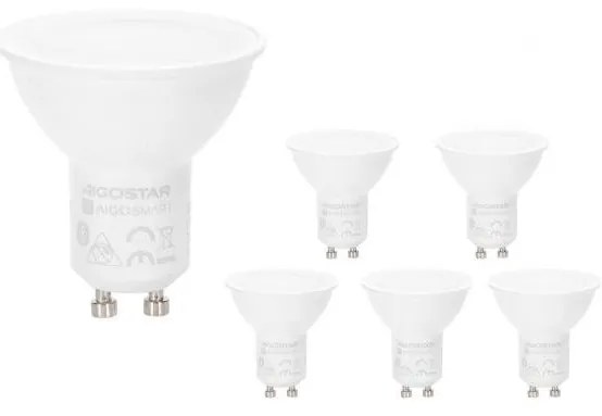 SADA 6x LED RGBW stmievateľných žiaroviek MESH GU10/6,5W/230V 2700-6500K - Aigostar