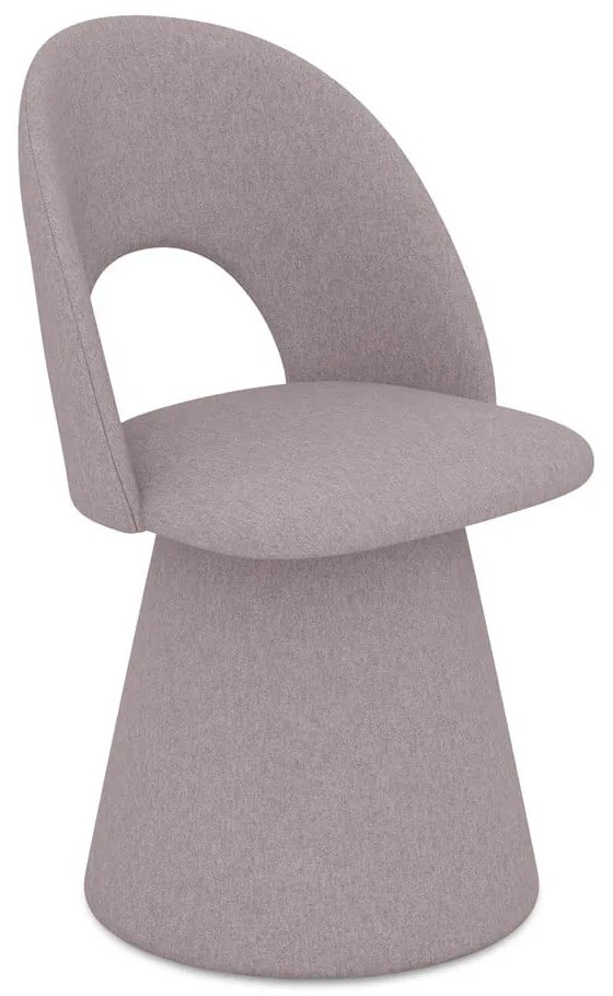 Čalúnené jedálenské kreslo v levanduľovej farbe Kalo – Makamii