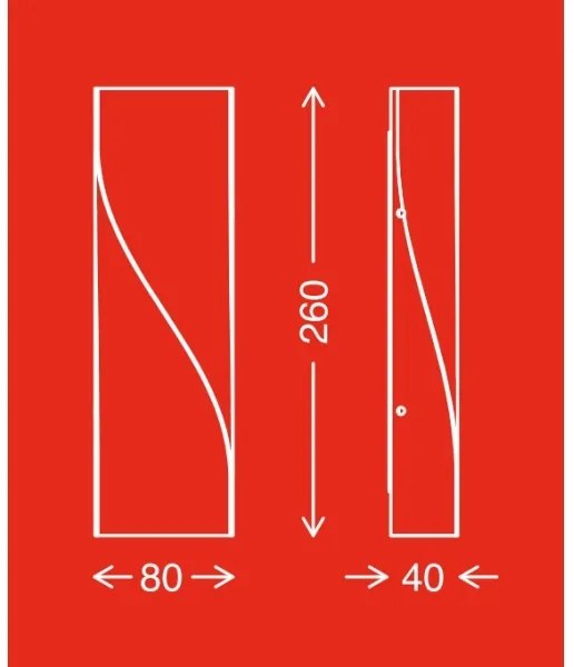 Telefunken 312704TF-LED Vonkajšie nástenné svietidlo 2xLED/5,5W/230V IP44 strieborná