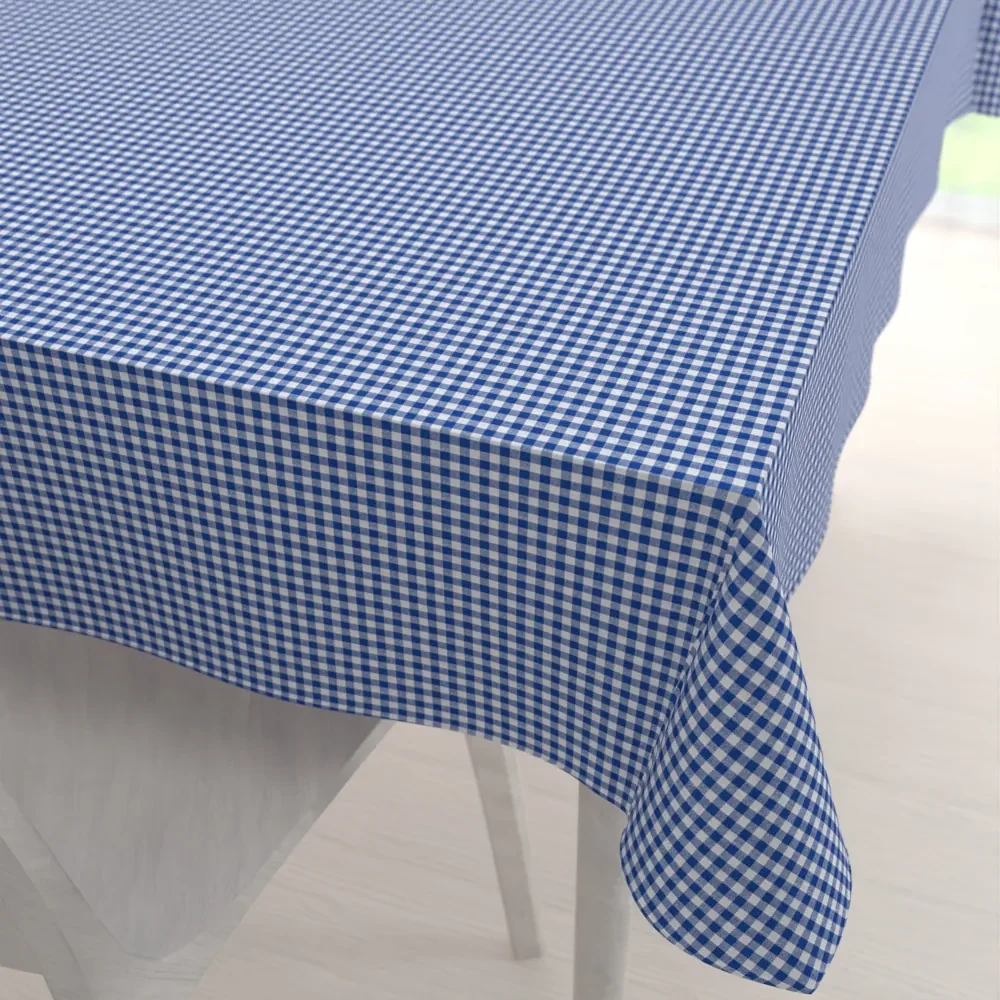 Biante Dekoračný obdĺžnikový obrus Rebeka RE-009 Modro-biela kocka malá 130x180 cm