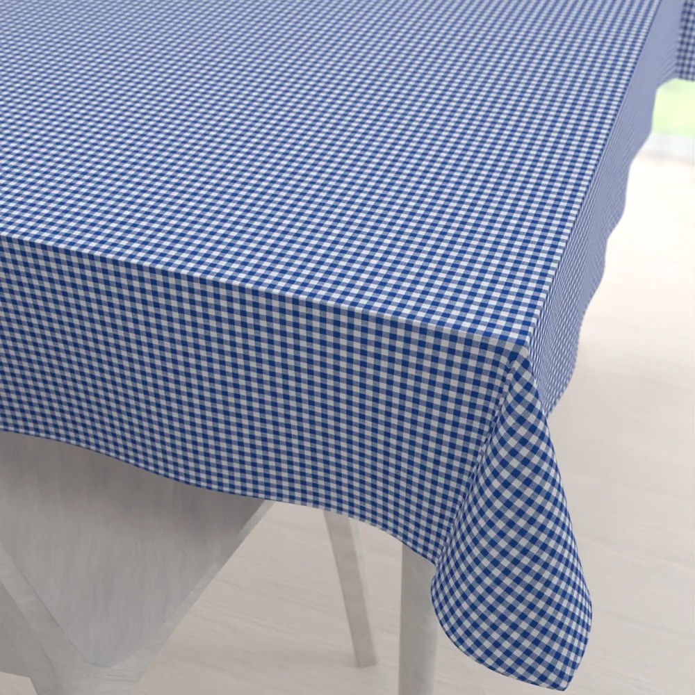 Biante Dekoračný obdĺžnikový obrus Rebeka RE-009 Modro-biela kocka malá 60x100 cm