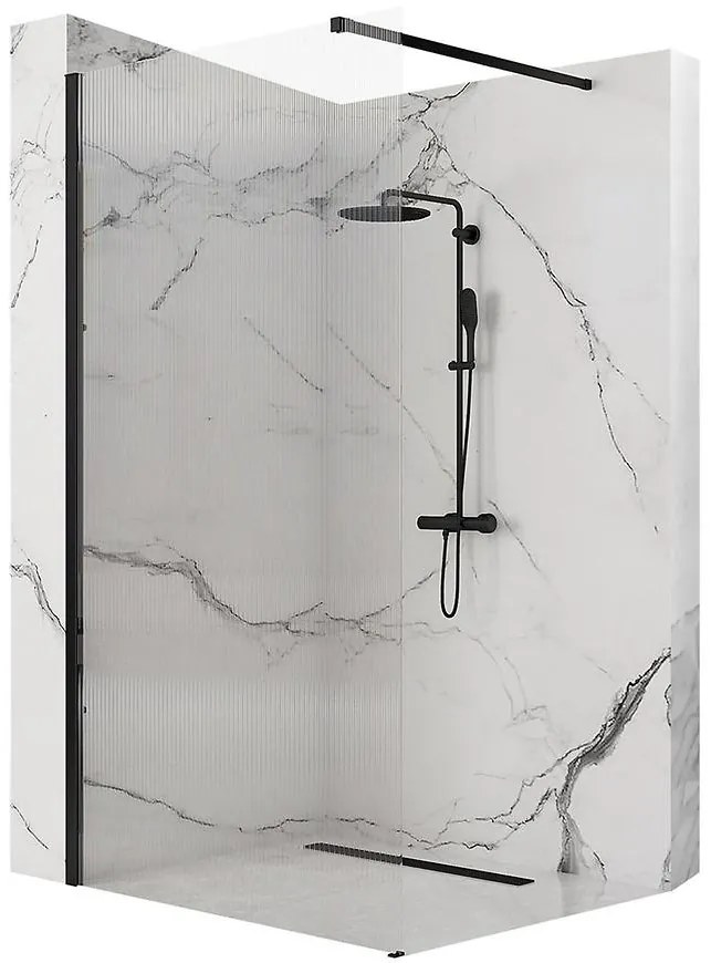 Sprchová stena Walk-in Aero Intimo Rea K4123 90x200 black