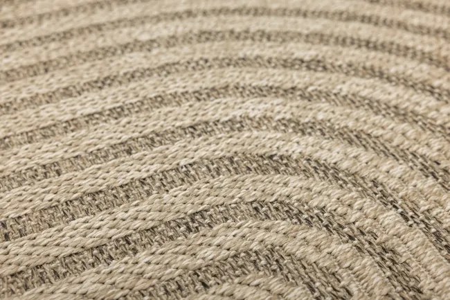 Koberec Patio 5029/178 béžový / hnedý kruh