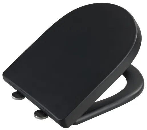 WENKO 24989100-WC sedadlo EXCLUSIVE 36,5x45 cm čierna/strieborná