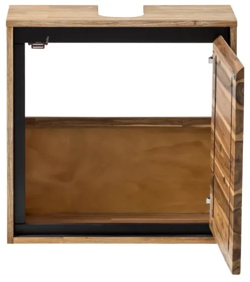 furniture-nabytek.cz - Masívna skrinka pod drez Jolo z akácie, lakovaná, hnedá