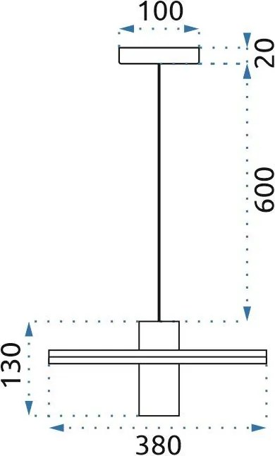 Toolight - Stropná lampa 3xE27 60W APP740-3CP, čierna, OSW-01105