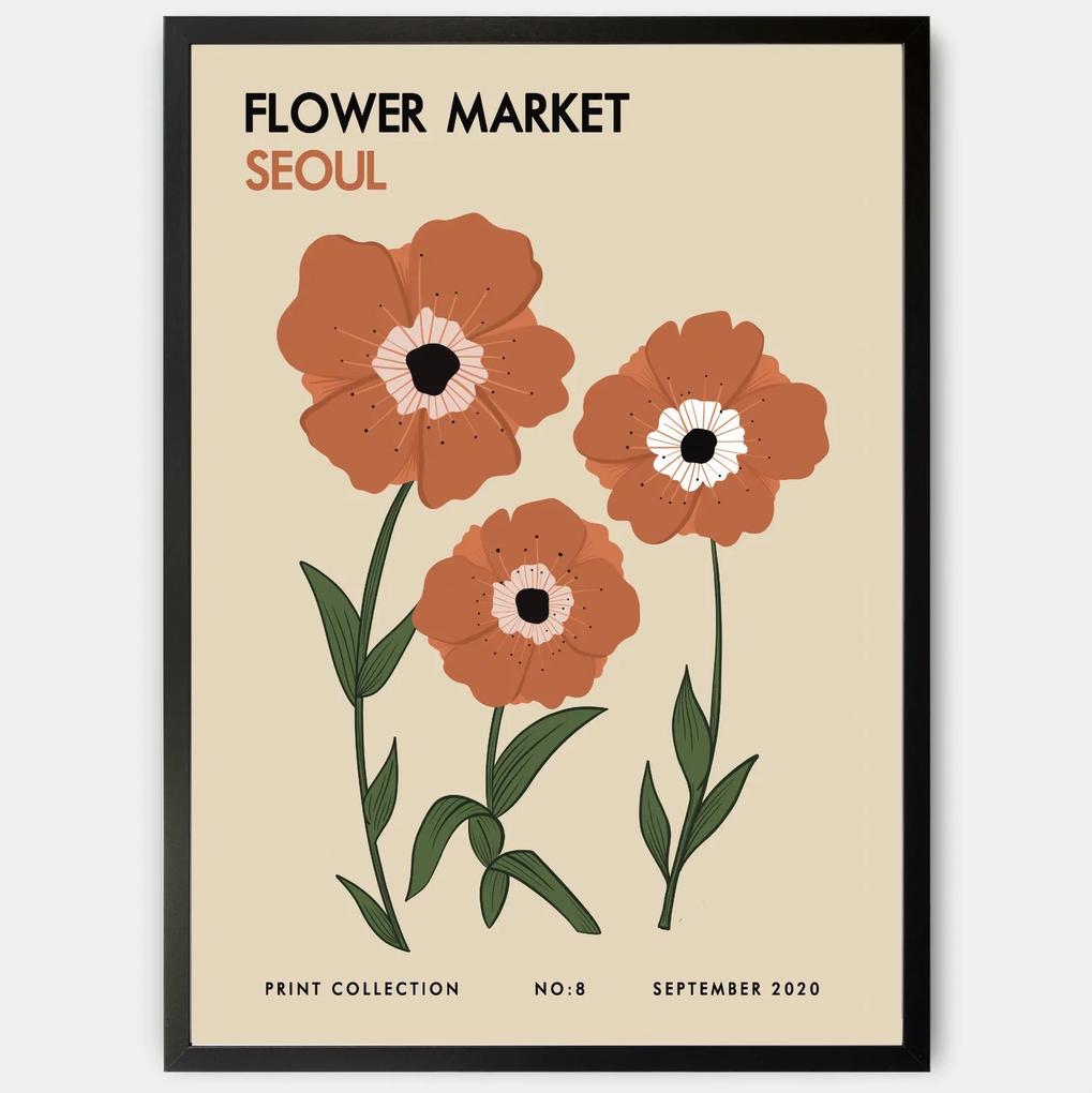 Plagát Flower Market Seoul