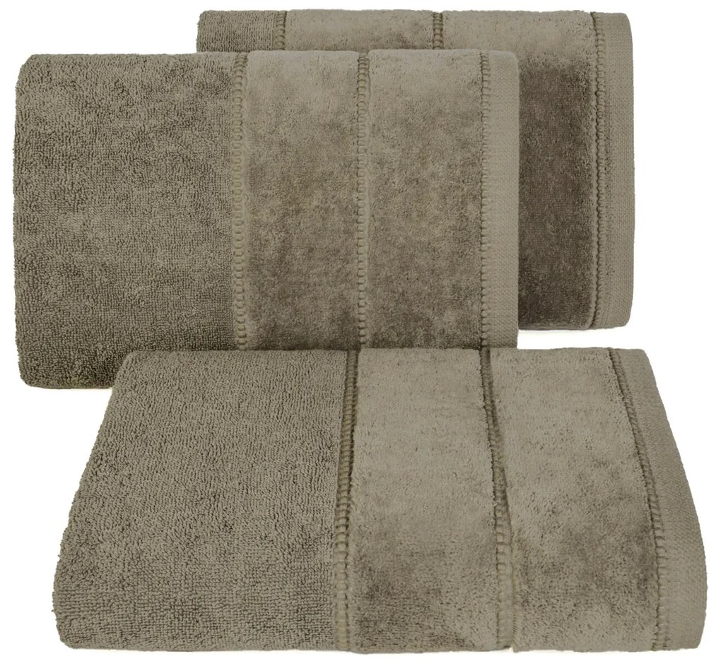 BAVLNENÝ UTERÁK MARI5 SADA 6KS 30X50 CM SVETLOHNEDÁ