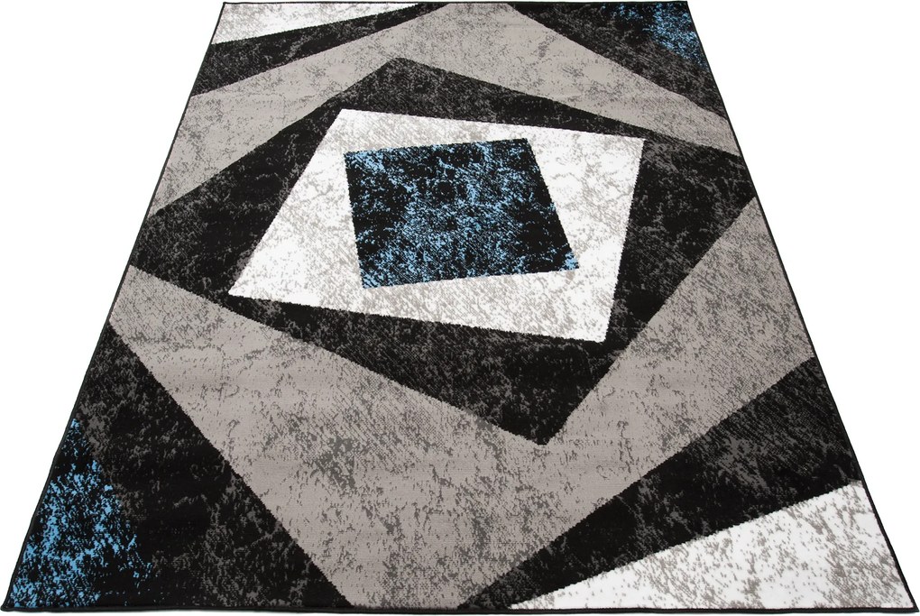 TA Koberec K855E BLACK CHEAP PP EYM Sivý Obdĺžnikový Rozmer: 80x150 cm