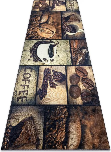 Protišmykový koberec / behúň ANDRE 50090 hnedý