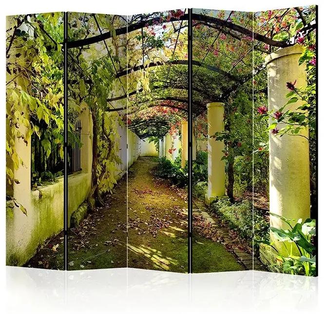 Paraván - Romantic Garden II [Room Dividers] Veľkosť: 225x172, Verzia: Obojstranný