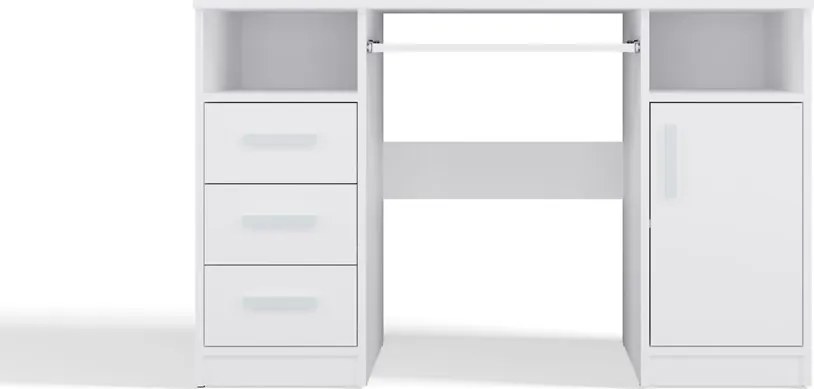 Písací stôl DELTA 120 cm biely