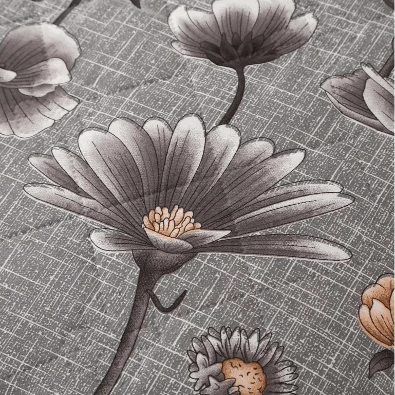 Letná prikrývka FLORVEX 140x200 cm, sivá