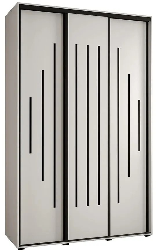 Skriňa 45 Canaris 12 150 biela/čierna